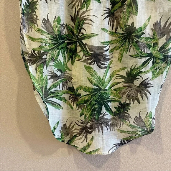 Love Riche Sheer Tropical‎ Palm Mini Maxi Skirt Size Medium - Picture 3 of 14